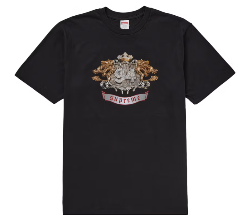 Supreme "Diamonds" Tee Shirt (Black) (FW24)
