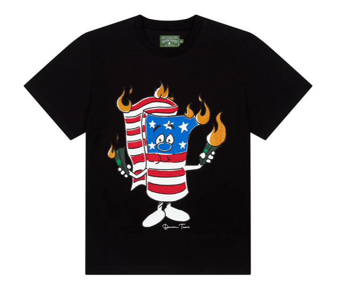 Denim Tears Firecracker Tee Black