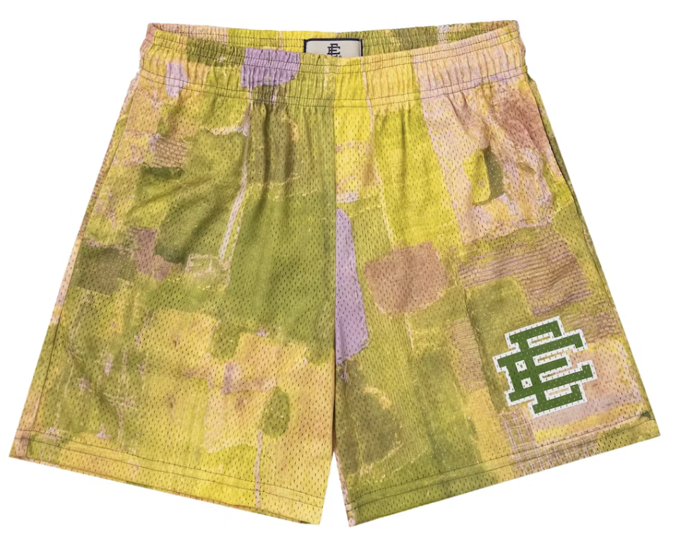 Eric Emanuel EE Basic/Core Short "Yellow Boro Patchwork"
