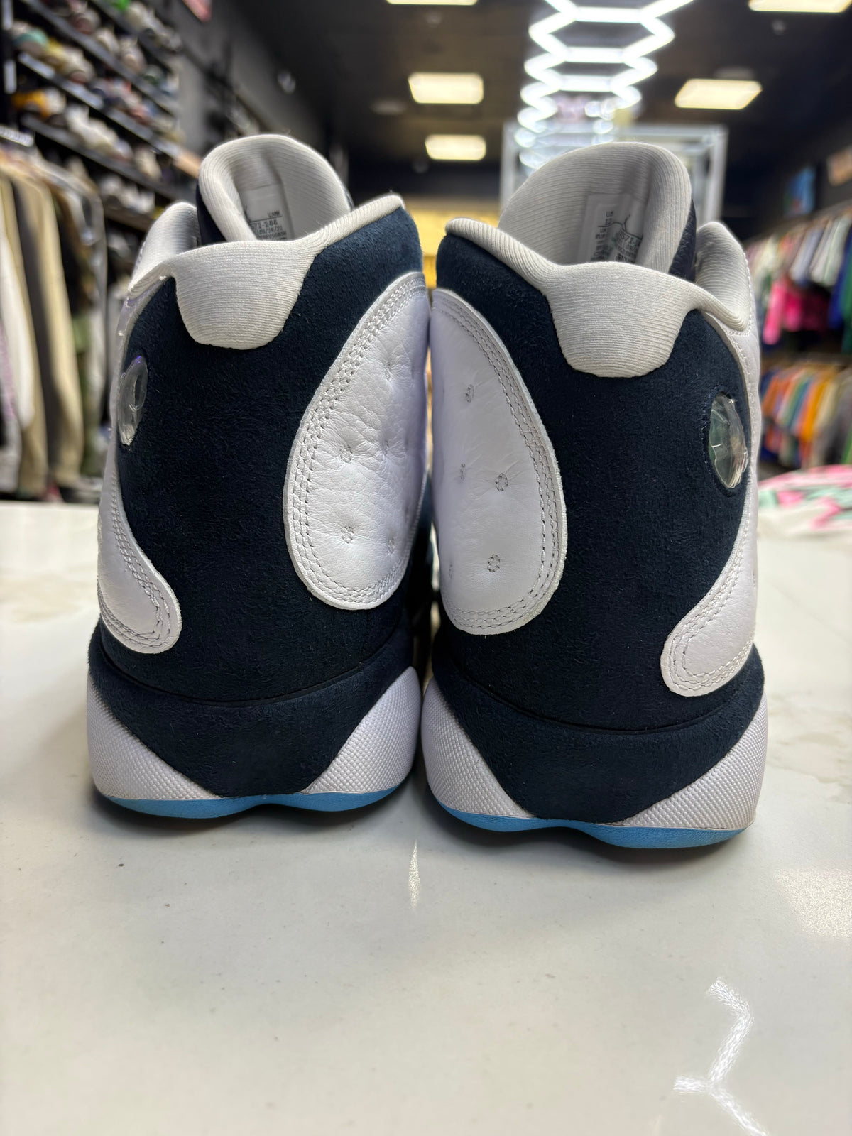 Jordan 13 Retro Obsidian Powder Blue White