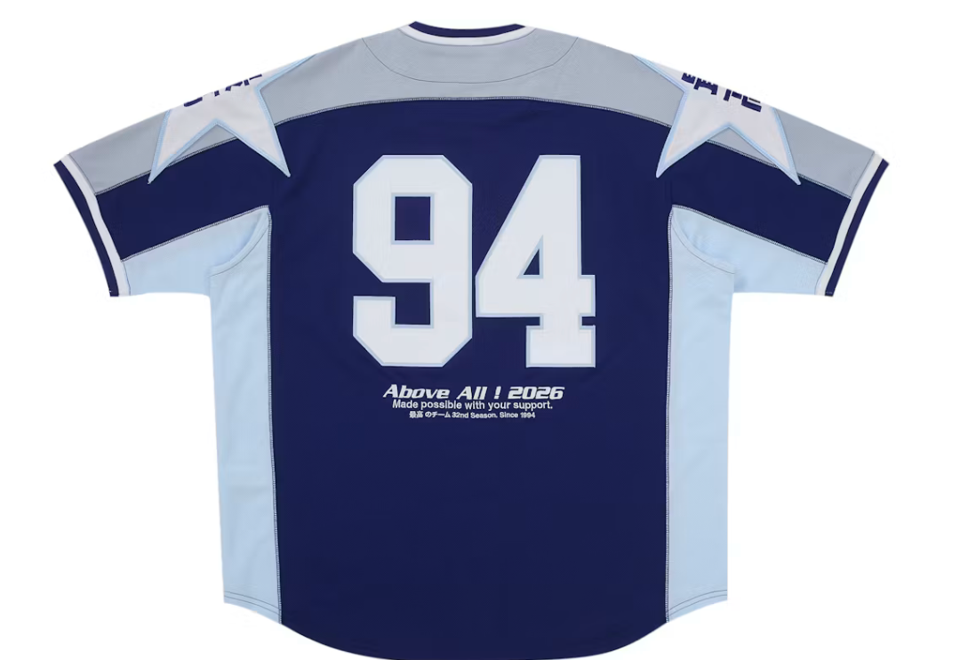 Supreme "Stars" Baseball Jersey (Navy) (SS26)