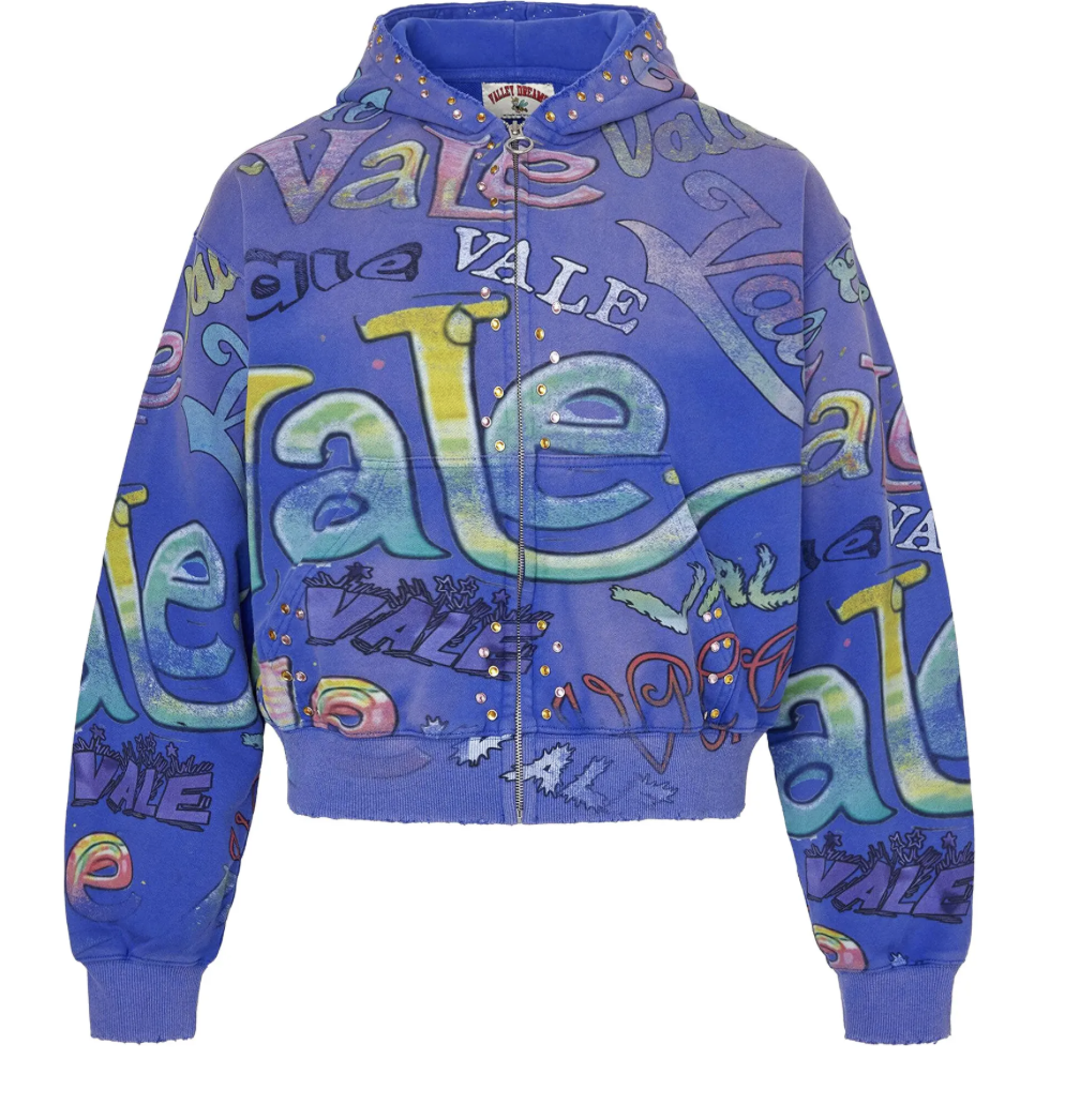 Vale Forever "Iceberg" Zip Up Hoodie (Blue)