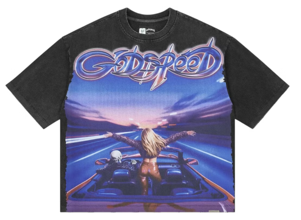 Godspeed "Fun" Tee Shirt (Black Wash)