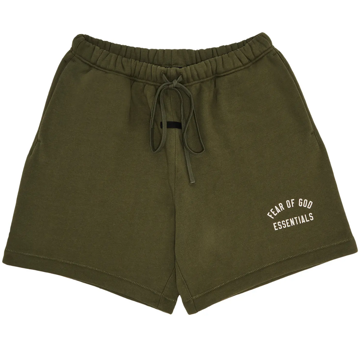 Fear of God Essentials Fleece Soccer Short 'Military'