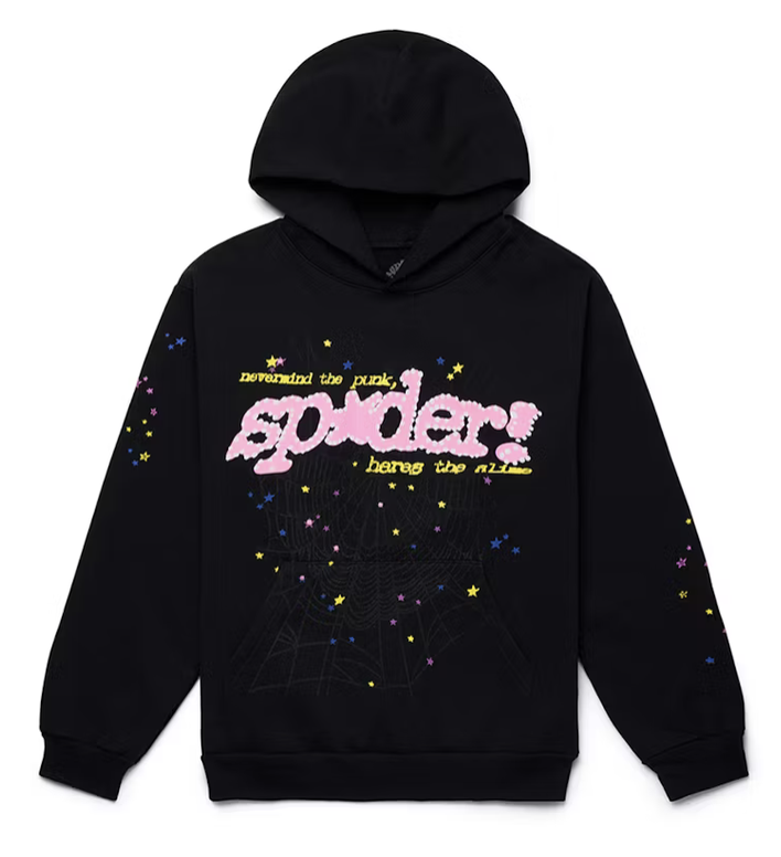 SP5DER P*NK V2 Hoodie Black