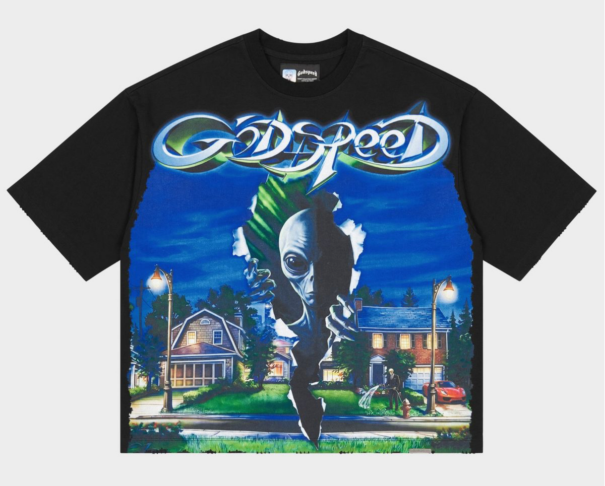 Godspeed Neighborhood Watch Tee Shirt (Black)