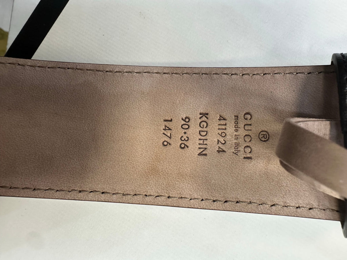 Gucci Interlocking G Belt GG Supreme Beige/Ebony