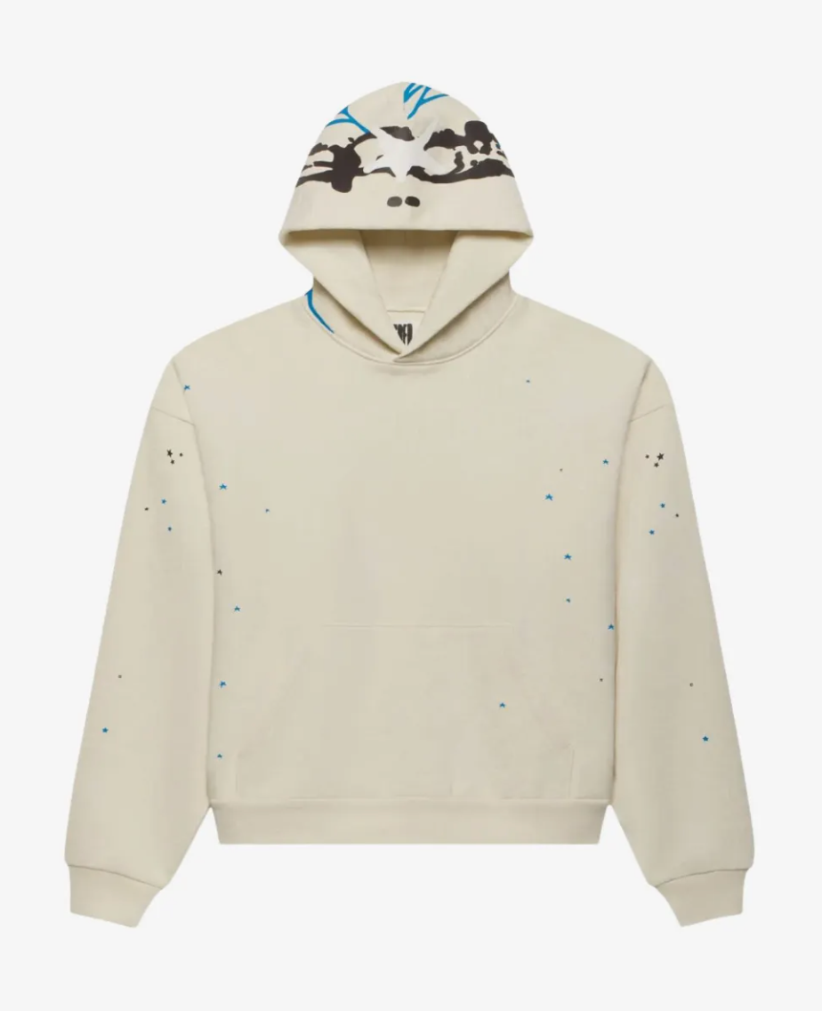 Sp5der Heavy Web Hoodie - Foam