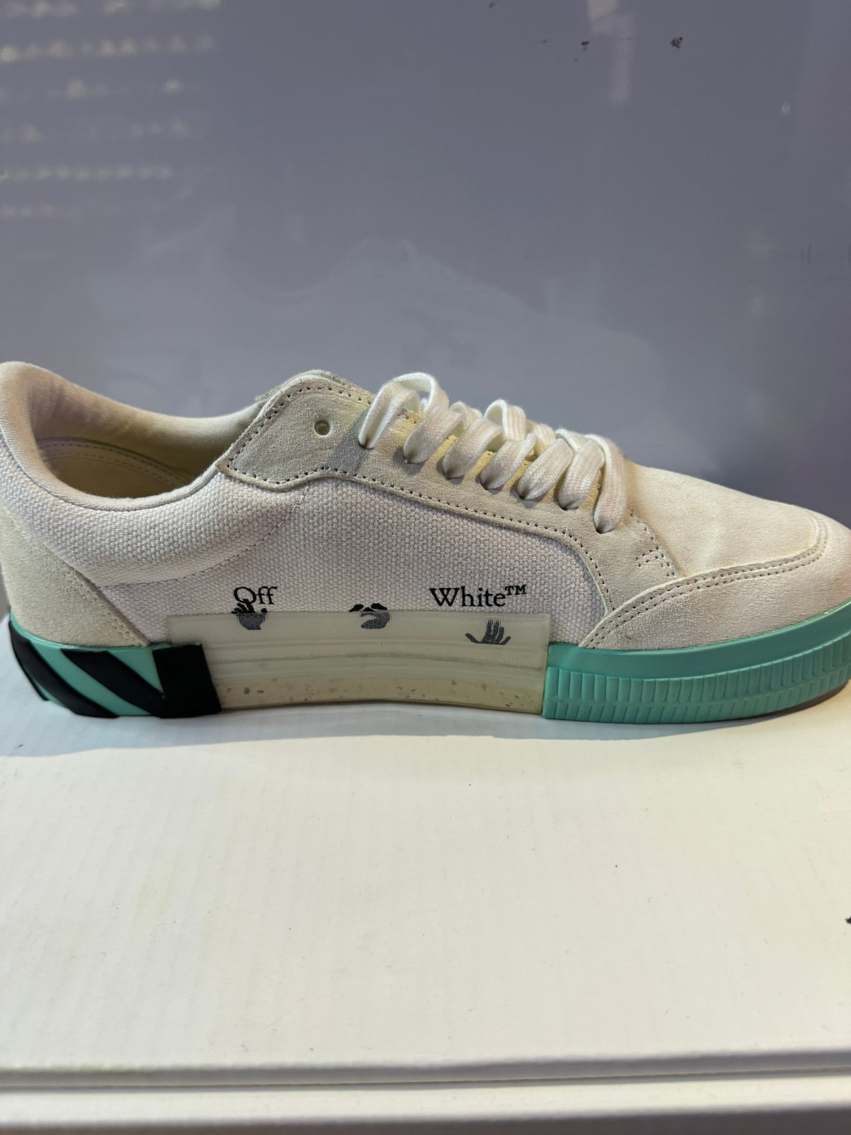 OFF-WHITE Vulc Low White Mint Grey Green