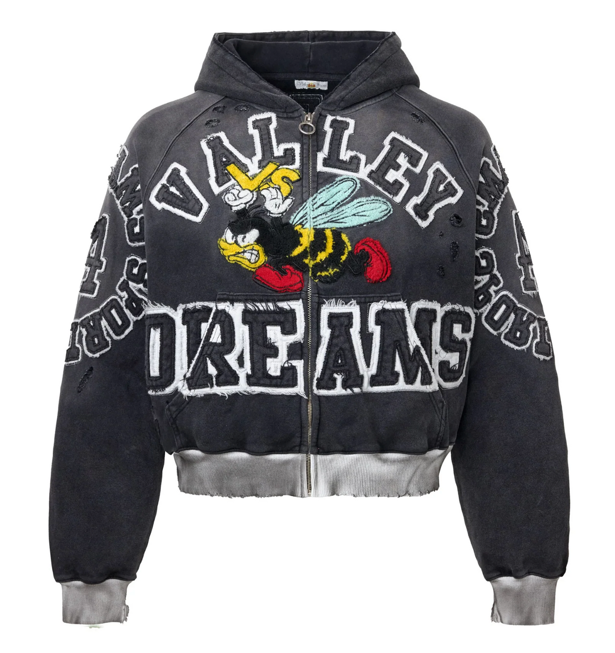 Vale Forever Anthem Zip Up Hoodie (Black)