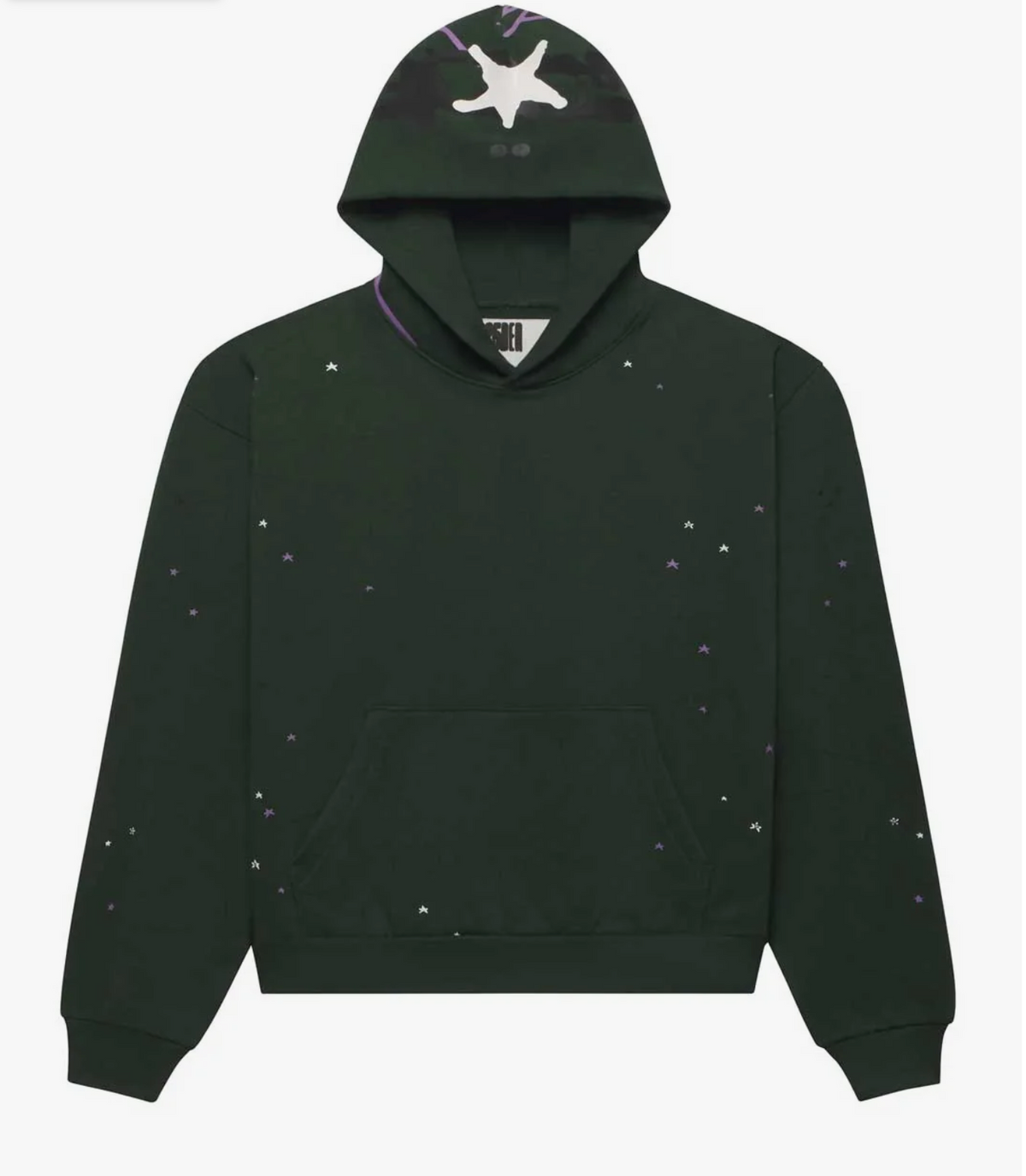Sp5der Heavy Web Hoodie - Dark Green