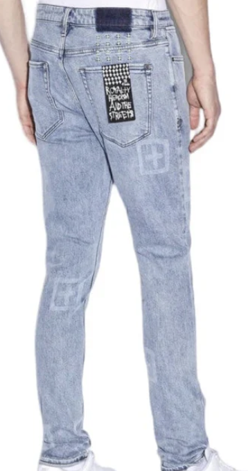Ksubi Van Winkle Buzzed Denim Jeans (Indigo Buzzed)