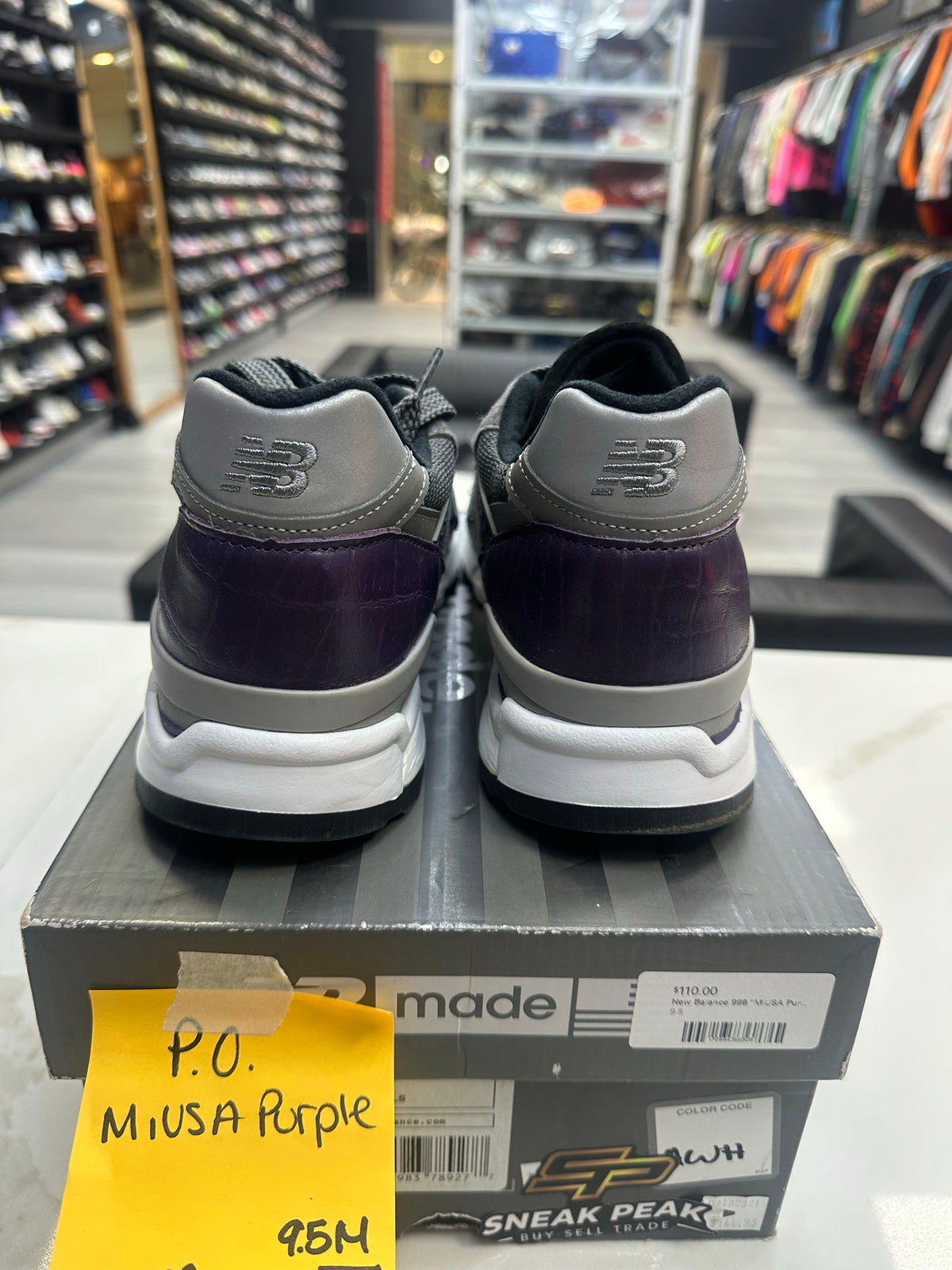 New Balance 998 MiUSA Purple Croc