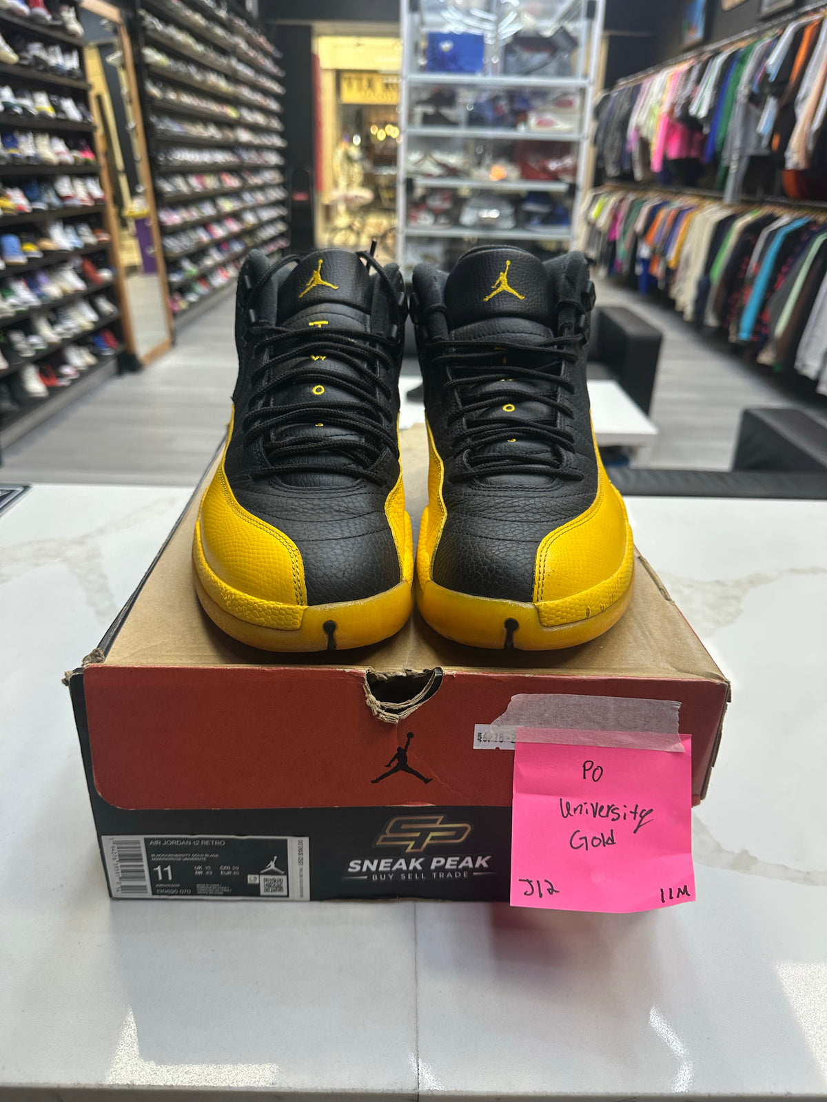 Jordan 12 Retro Black University Gold