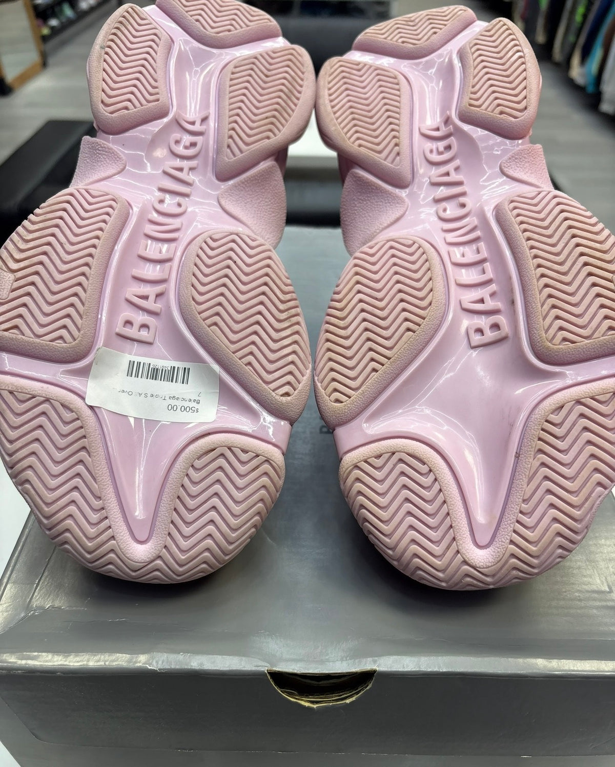 Balenciaga Triple S All Over Print Pink (W)