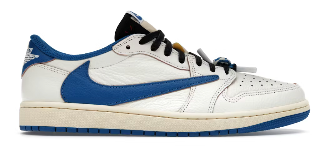Jordan 1 Retro Low OG SP Fragment x Travis Scott Sail Military Blue