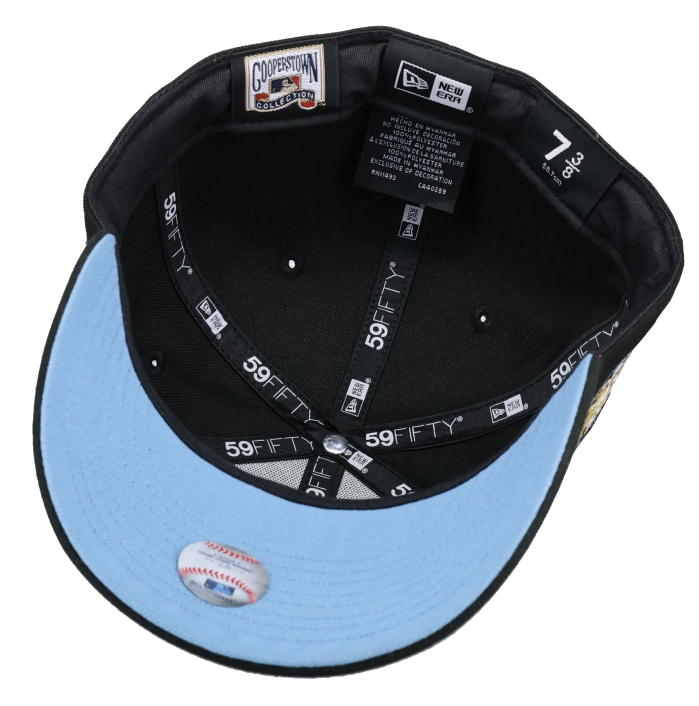 Capsule New York Yankees 2009 World Series Script Black/Blue Brim 59Fifty Fitted Hat