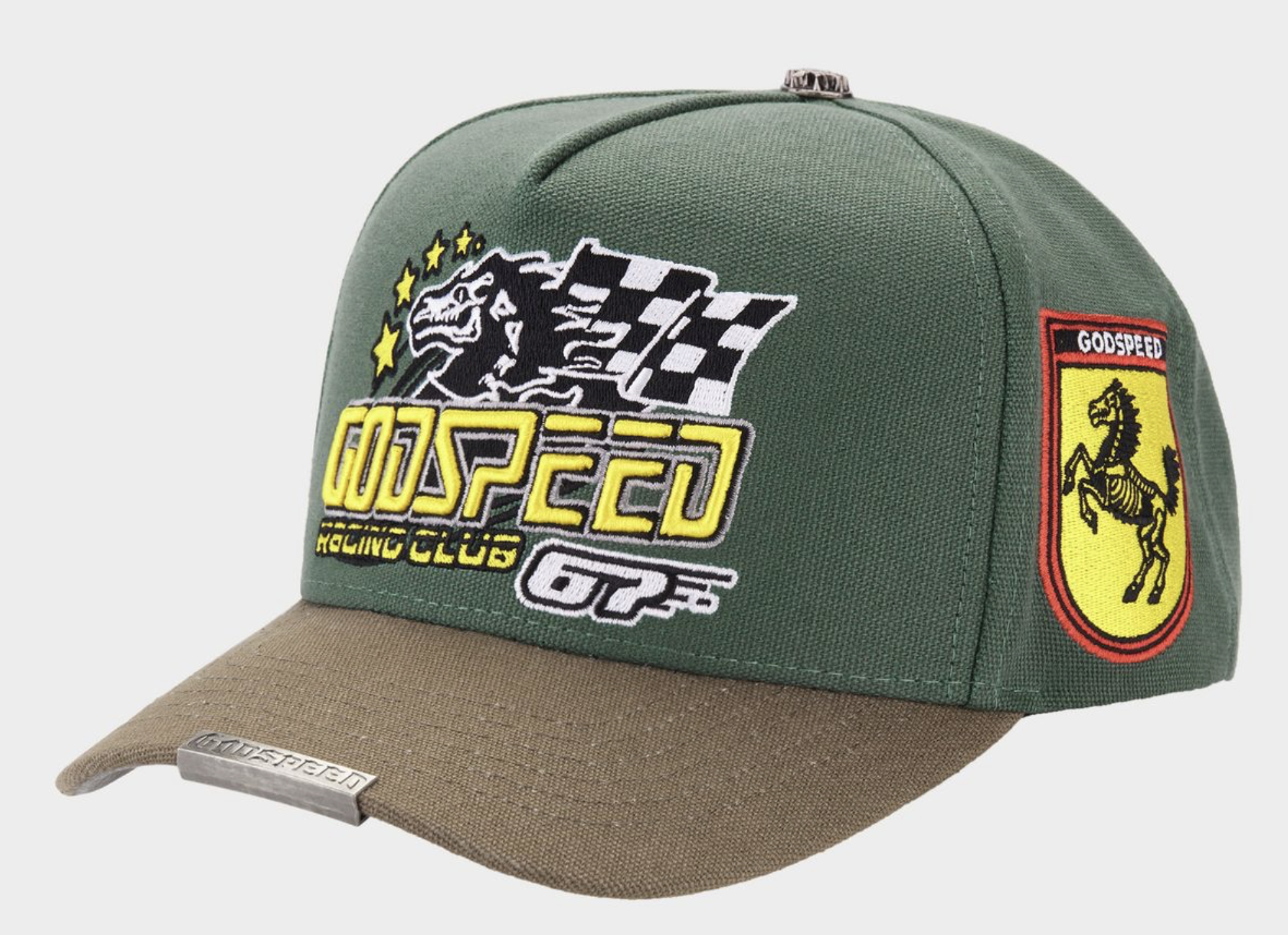 GRC Members Snapback Hat (Green/Brown)