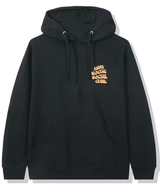 Anti Social Social Club Popcorn Hoodie Black