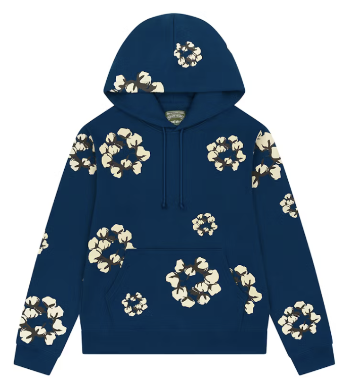 Denim Tears x CPFM Cactus Tears Wreath Hoodie (Blue)