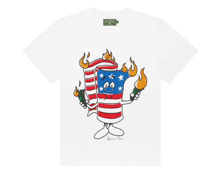 Denim Tears Firecracker Tee White