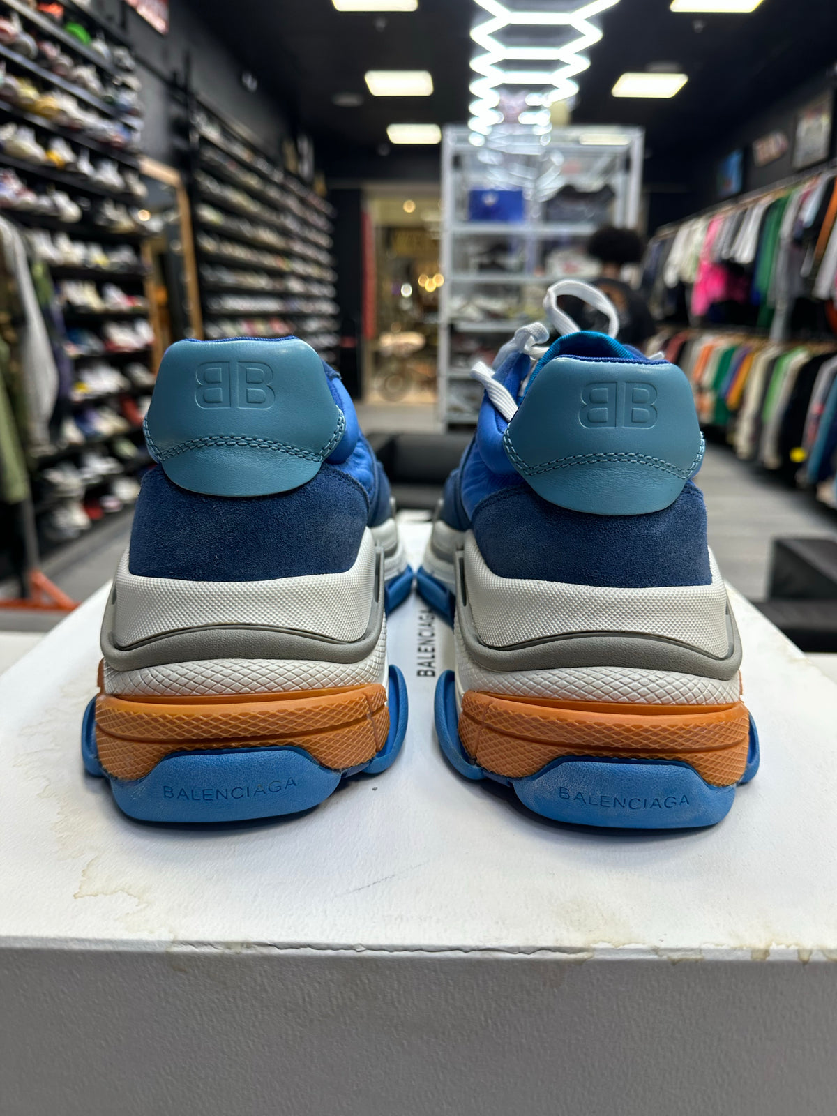Balenciaga Triple S Blue Orange