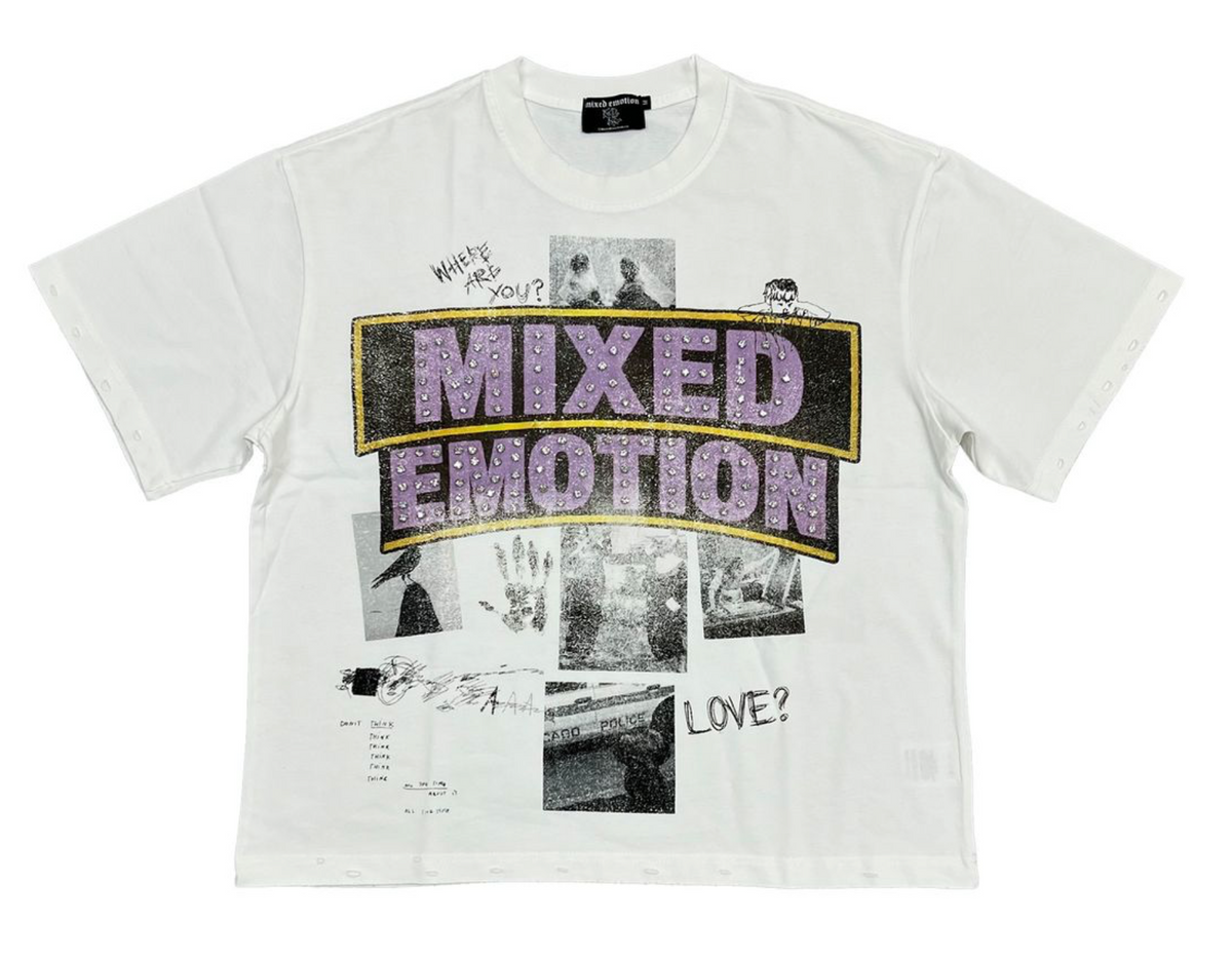 Mixed Emotions Lost Identity Tee Shirt (White)