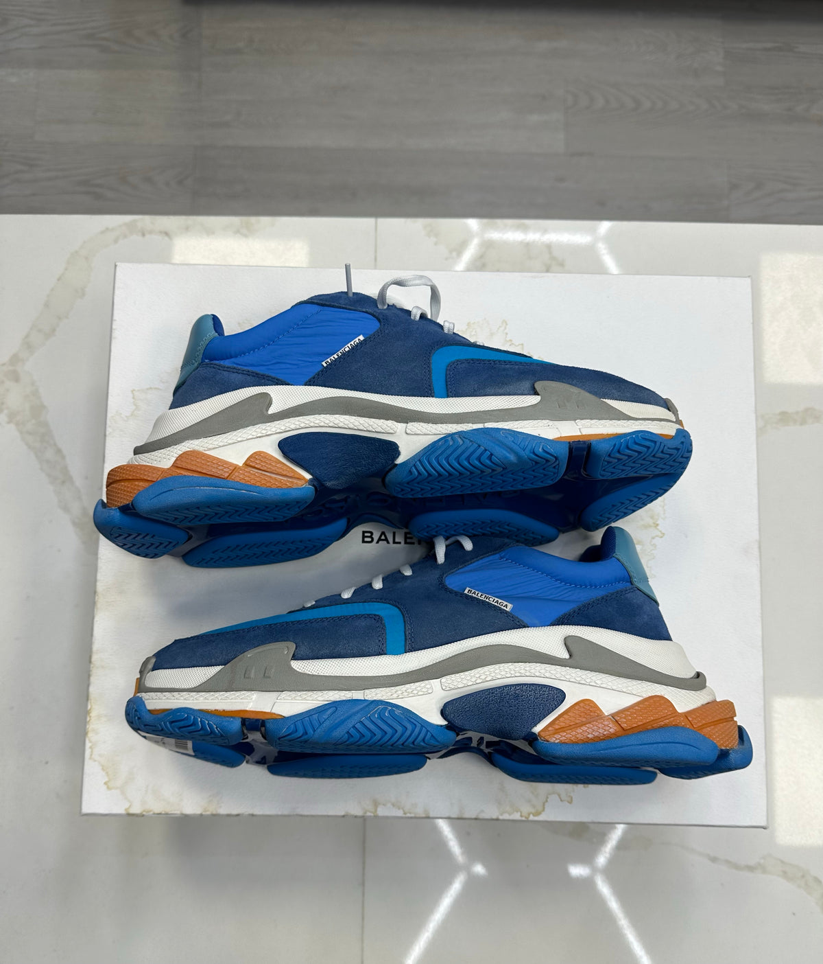 Balenciaga Triple S Blue Orange