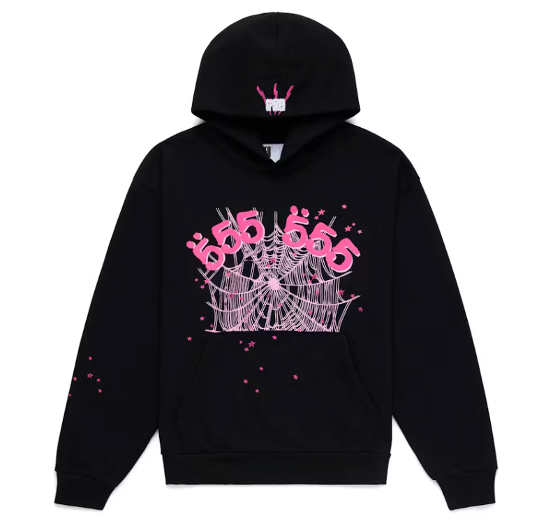 Sp5der Angel Number Hoodie (Black)