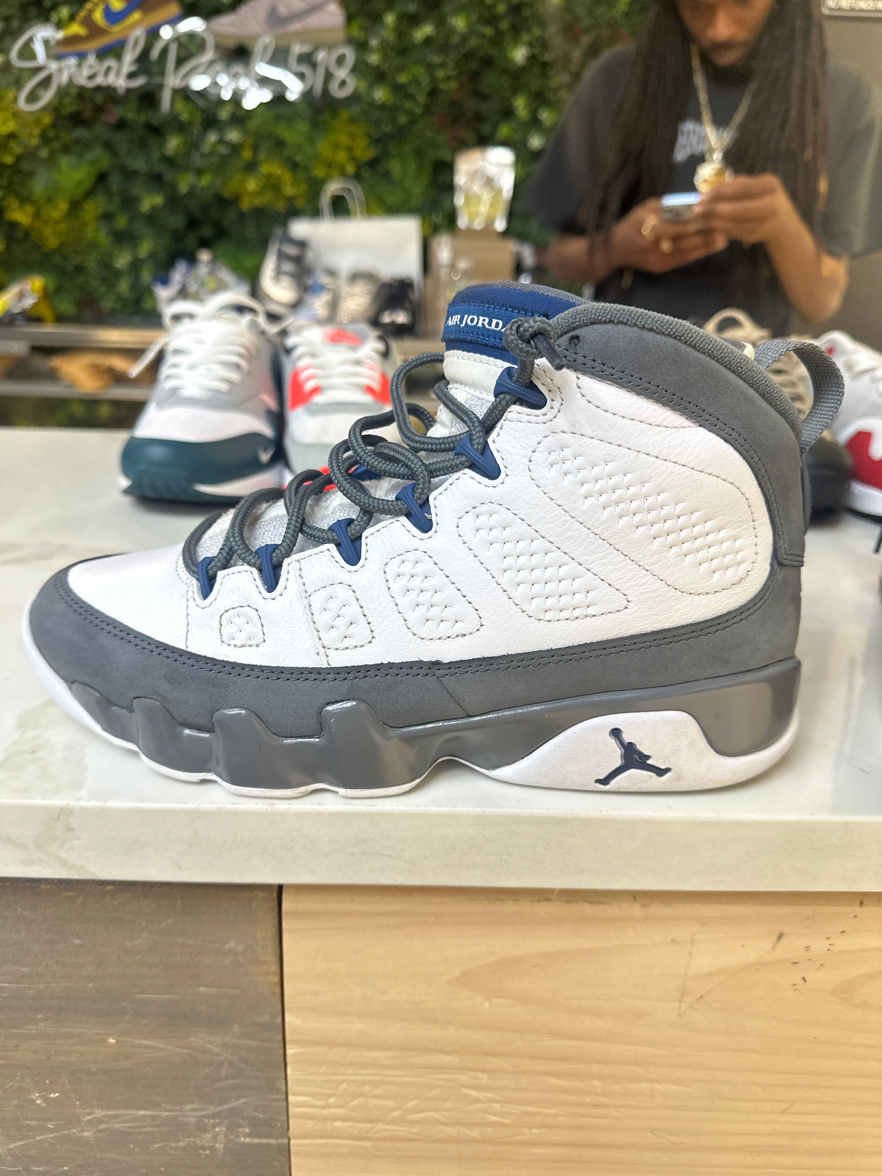 Air Jordan 9 "Flint Grey Blue" (pre-owned)