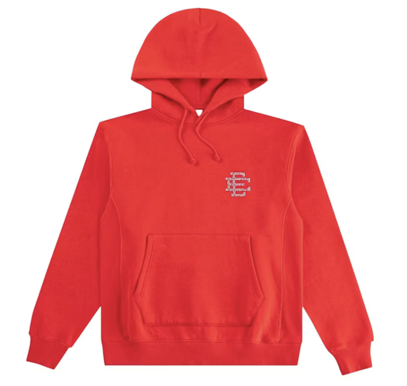 Eric Emanuel EE Swarovski Hoodie (Red/Swarovski)
