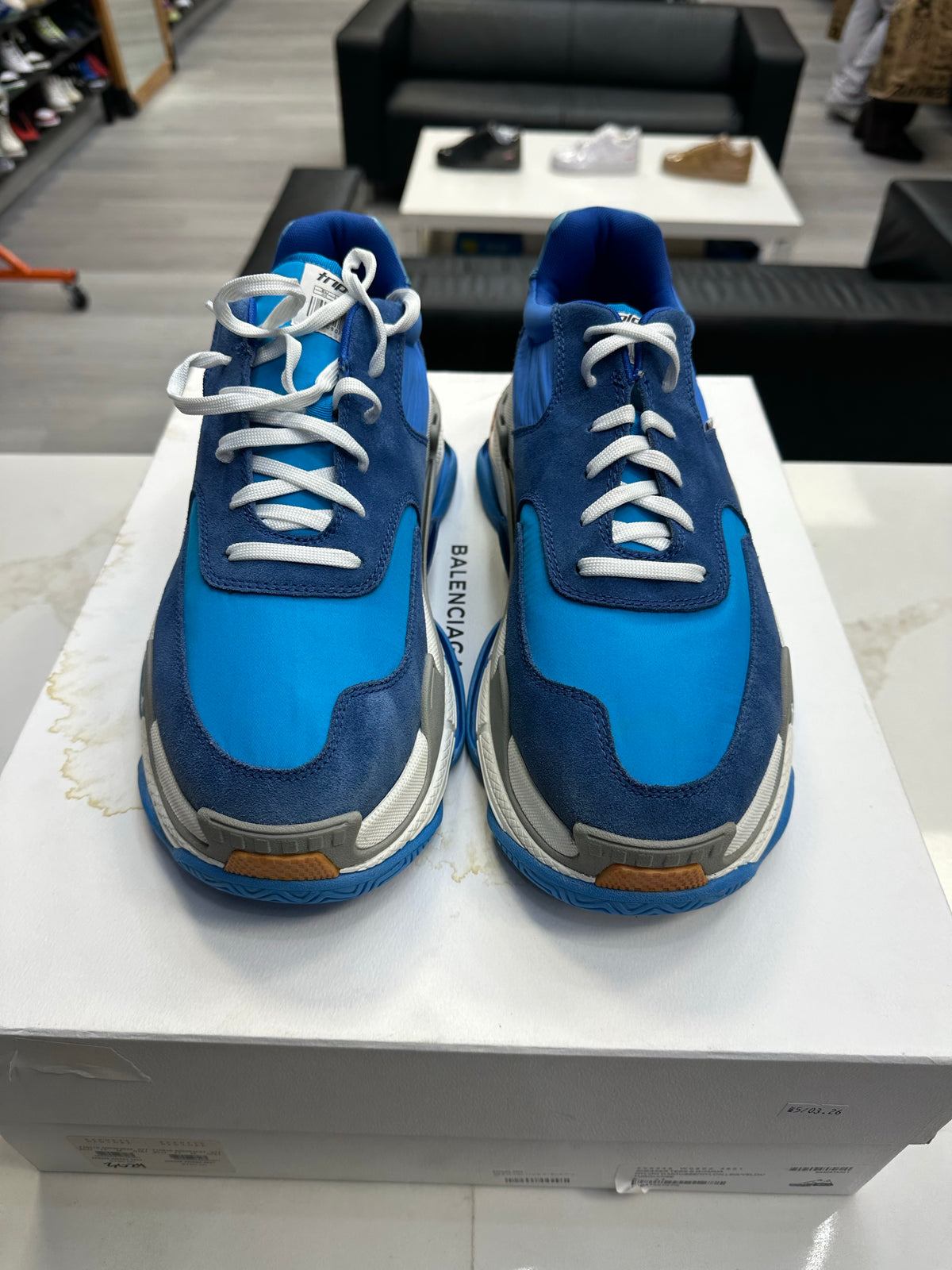 Balenciaga Triple S Blue Orange