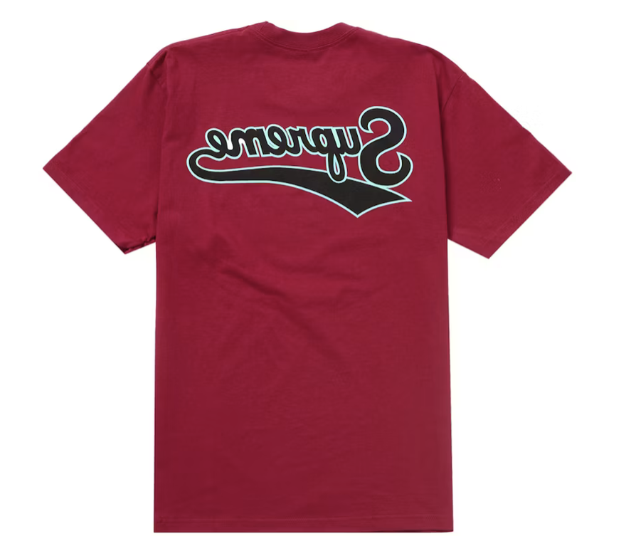 Supreme Backwards Tee "Cardinal"