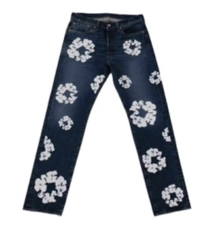 Denim Tears x Levi's Cotton Wreath Jeans (Dark Wash)
