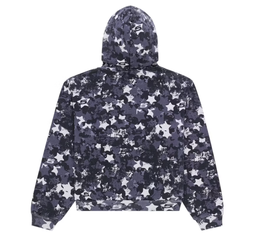 Sp5der R5Cing Zip Hoodie "Blue Camo"
