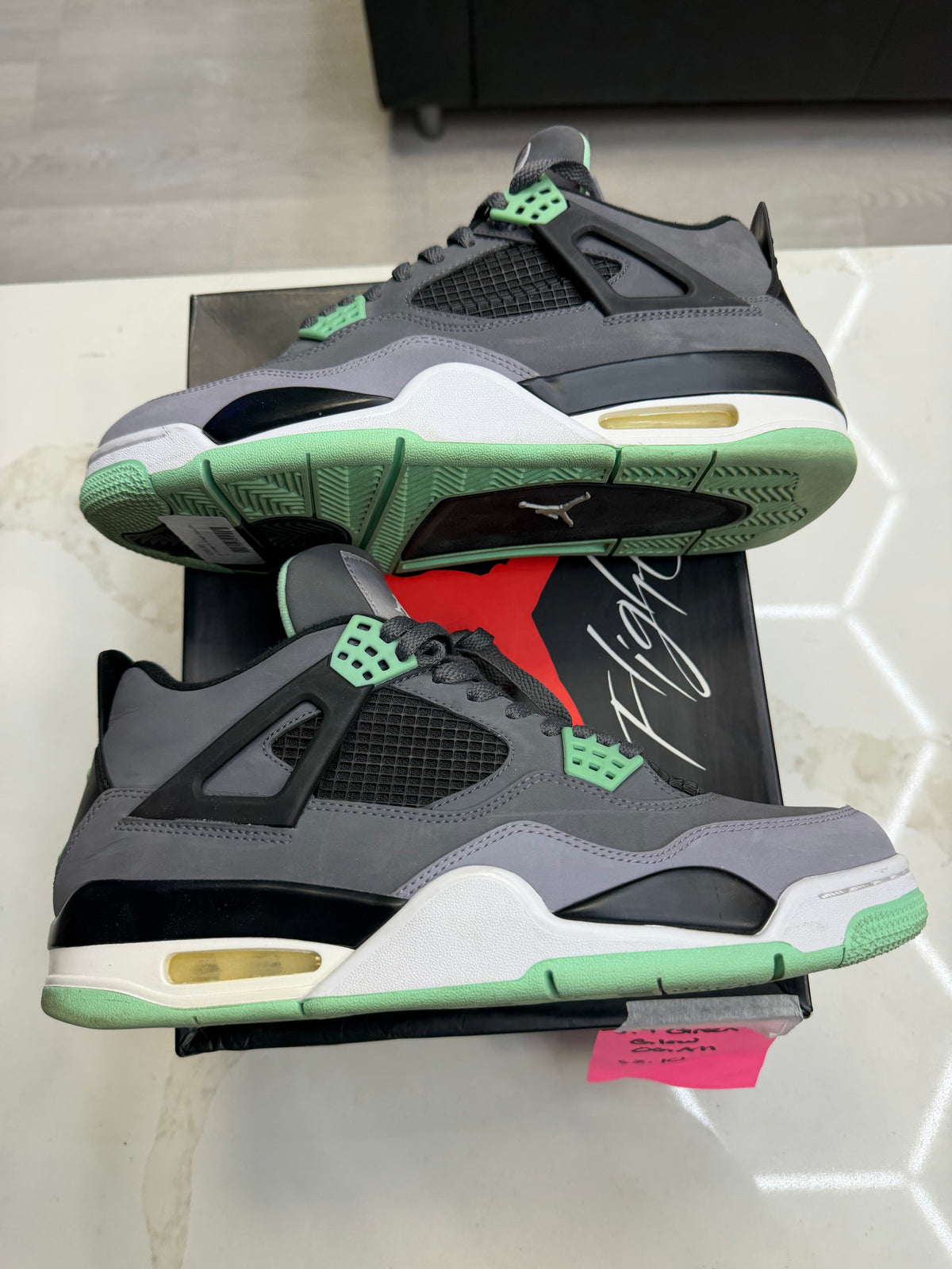 Jordan 4 Retro Green Glow
