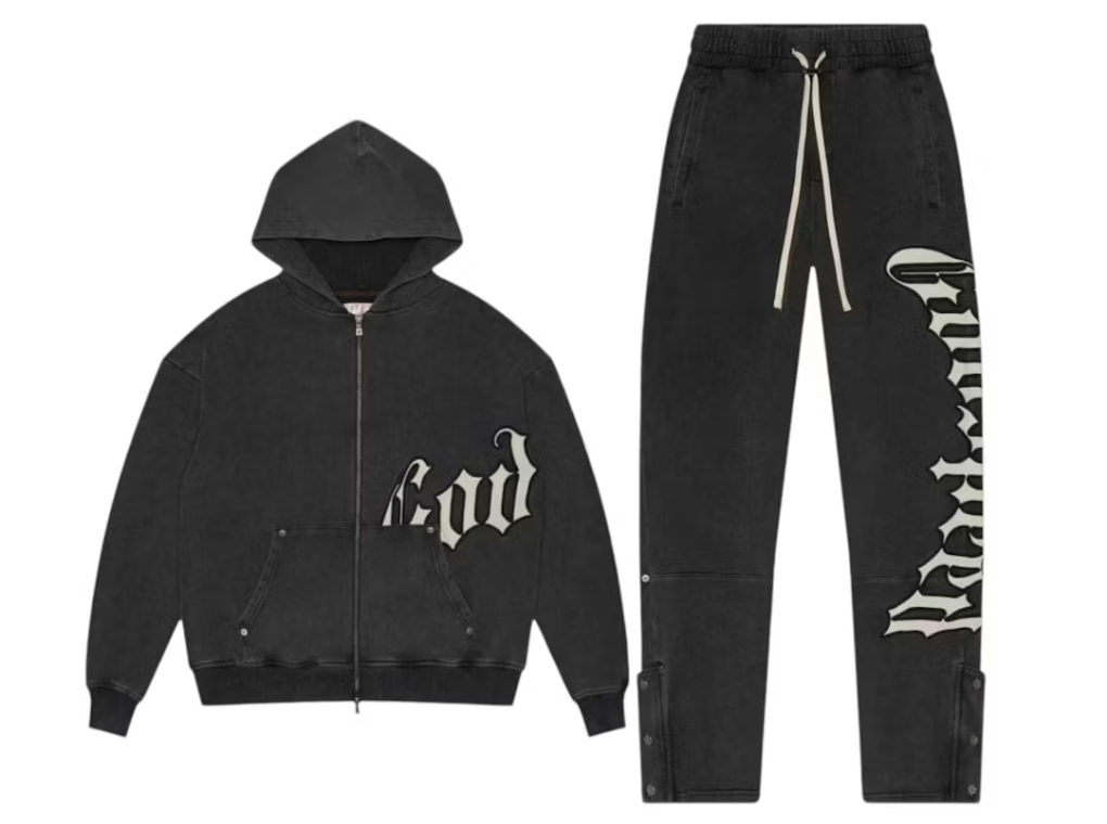 Godspeed OG Logo V2 Sweatsuit "Black Wash"