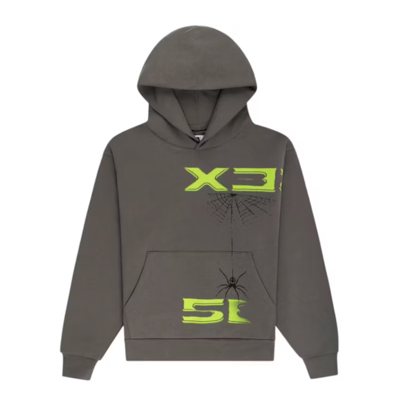 Sp5der 5EX Hoodie Slate Grey