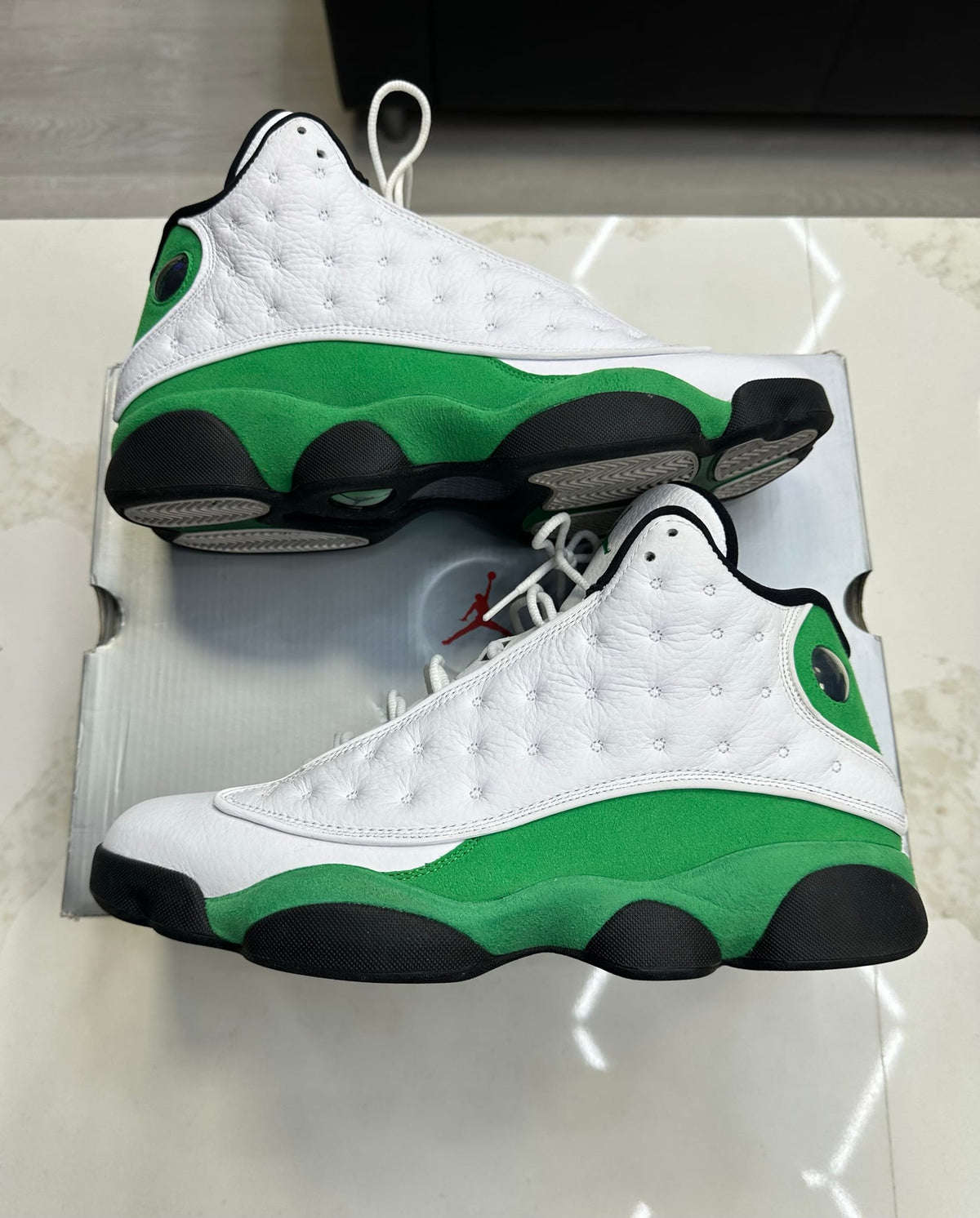 Jordan 13 Retro White Lucky Green