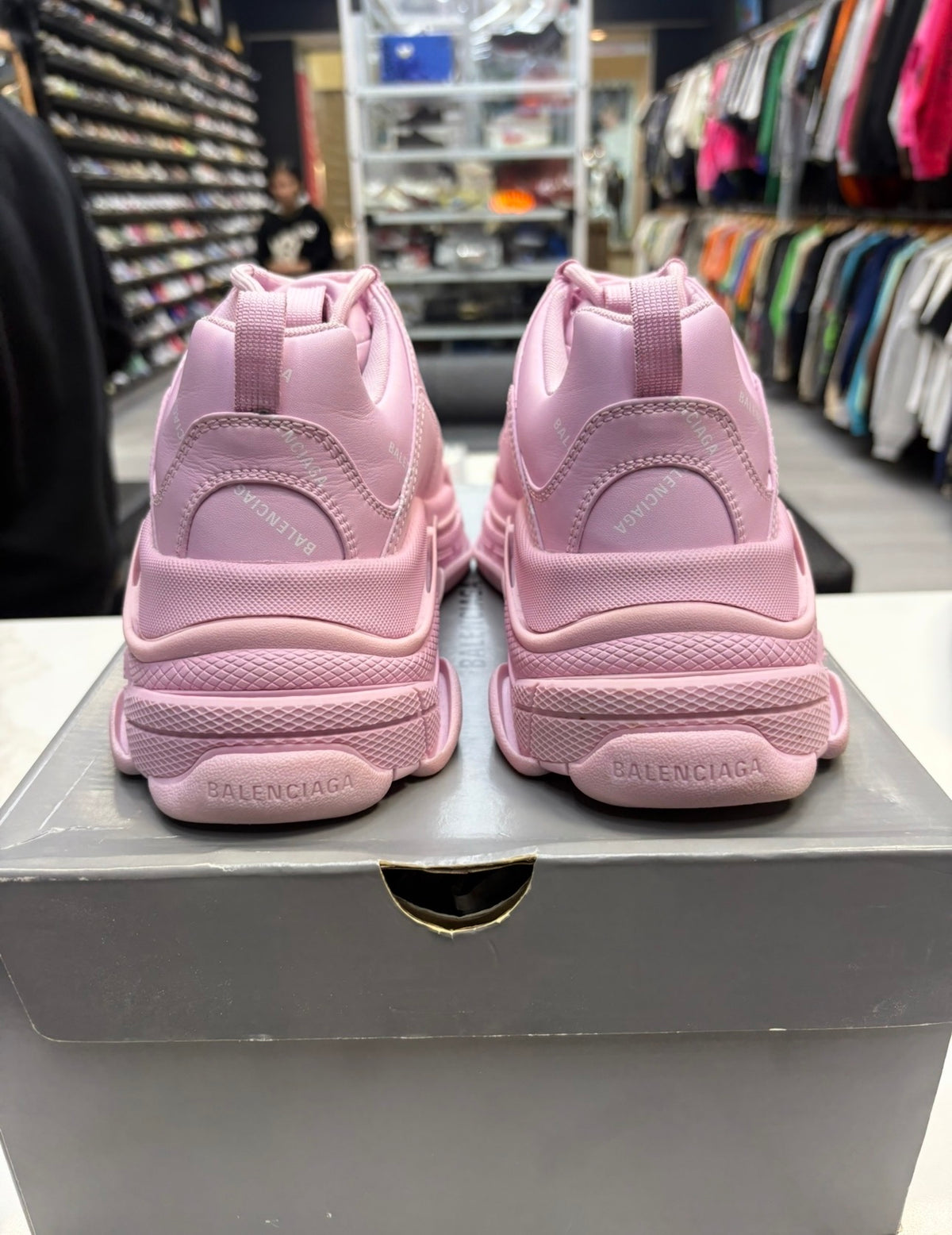 Balenciaga Triple S All Over Print Pink (W)