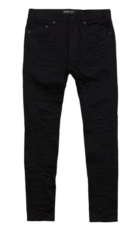 Purple Brand Black Raw Jeans