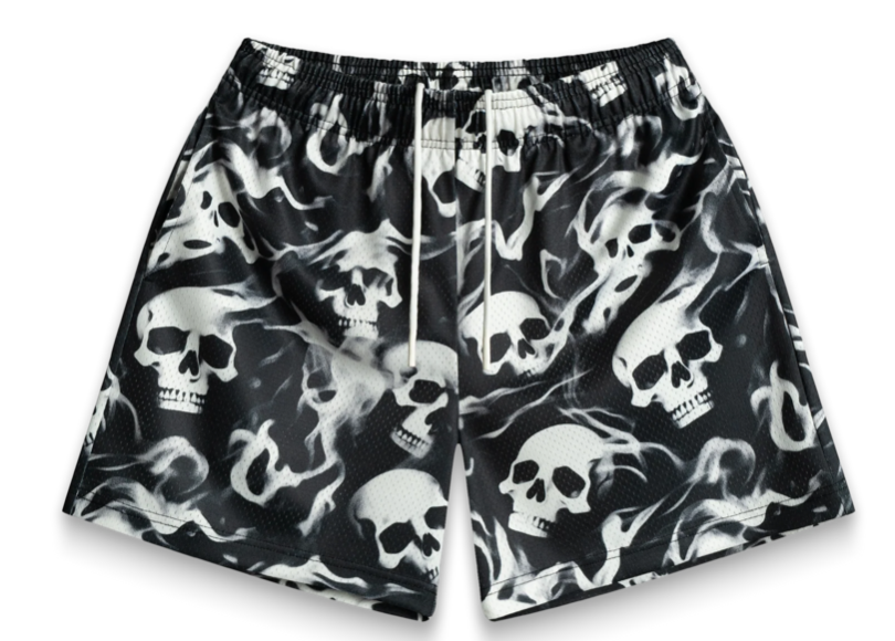 Bravest Studio Black Skelly Shorts