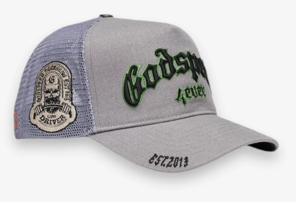 Godspeed "GS Forever" Trucker Hat (Grey/Black/Green)