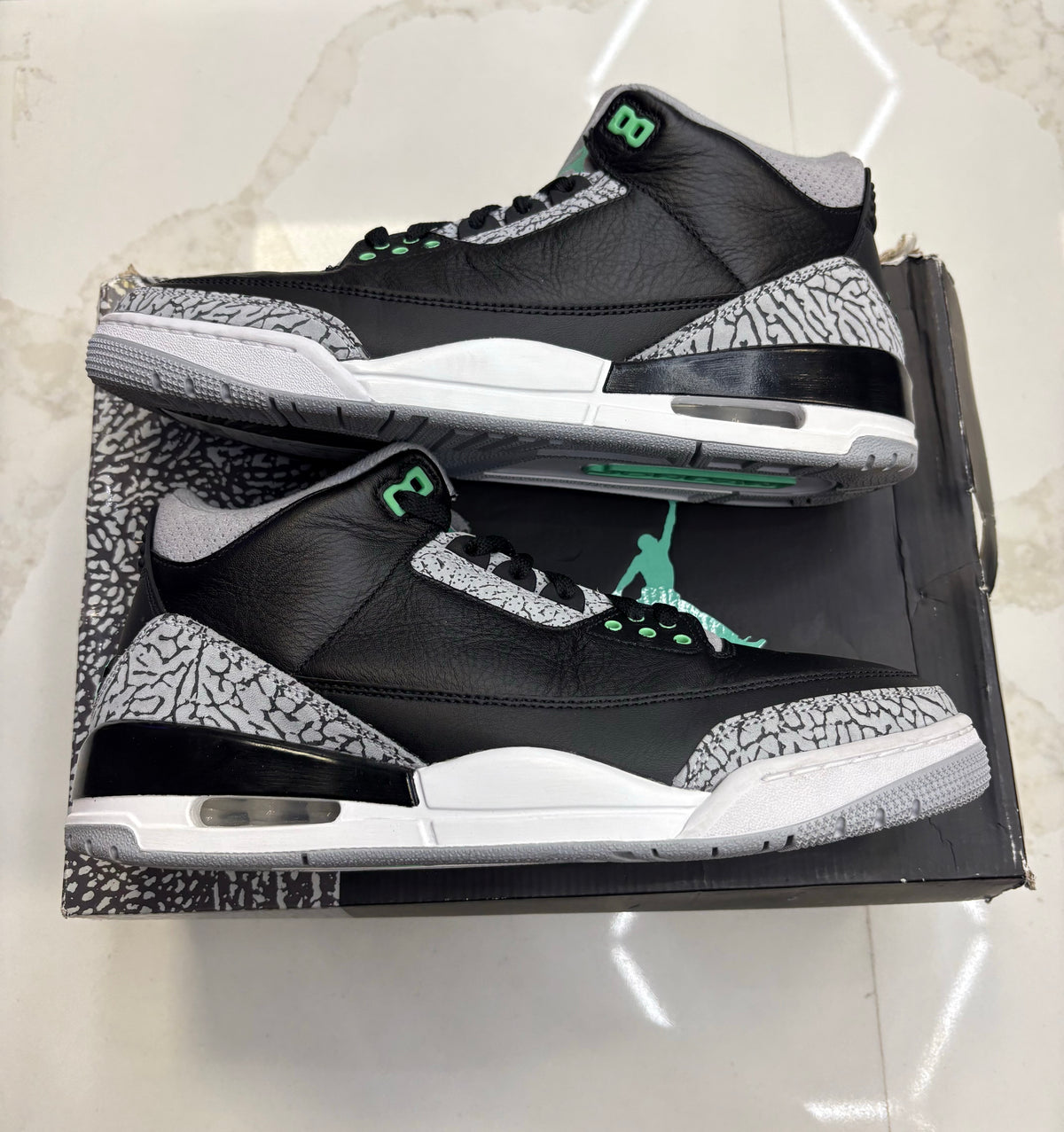 Jordan 3 Retro Green Glow