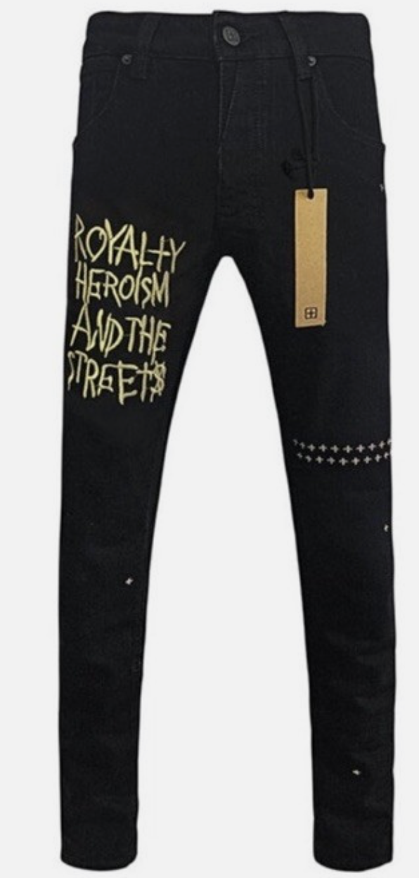 Ksubi Van Winkle 23 Jet Black Wax skinny