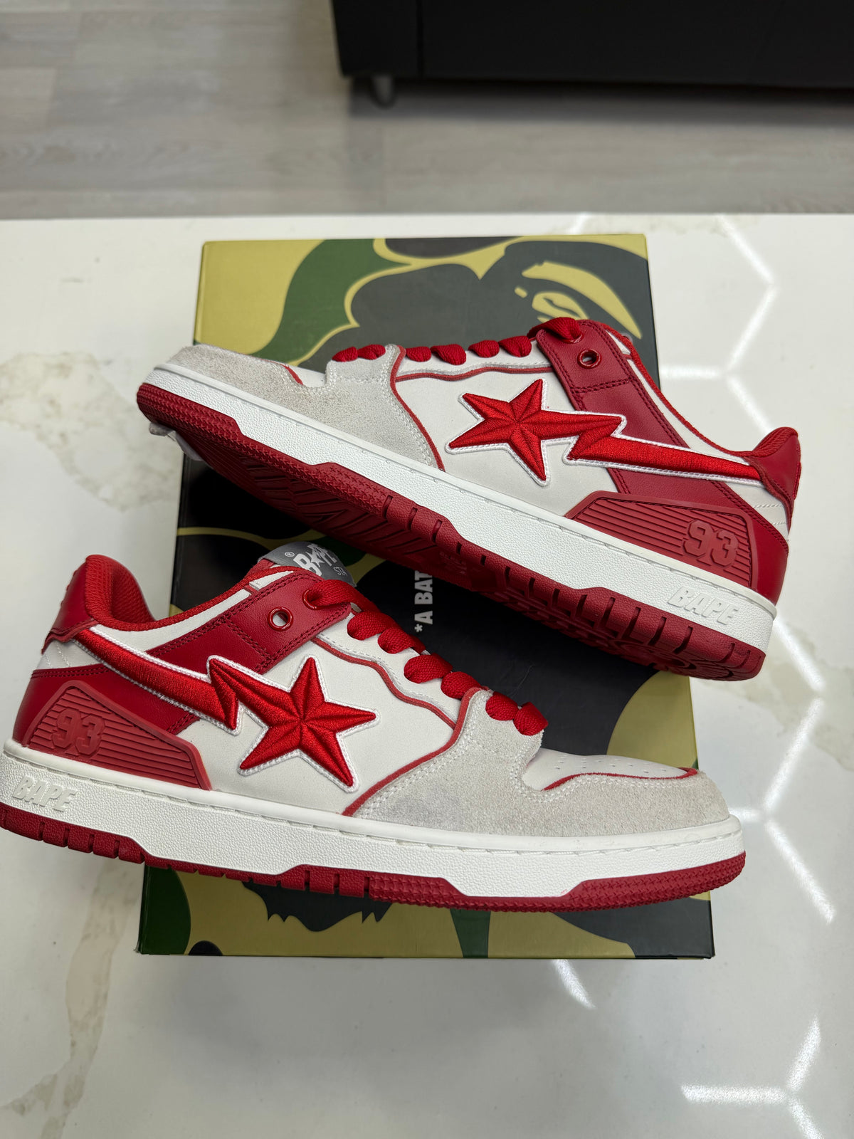 A Bathing Ape SK8 Sta #5 Red