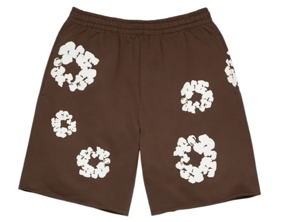 Denim Tears Cotton Wreath Sweatshorts (Dark Brown)