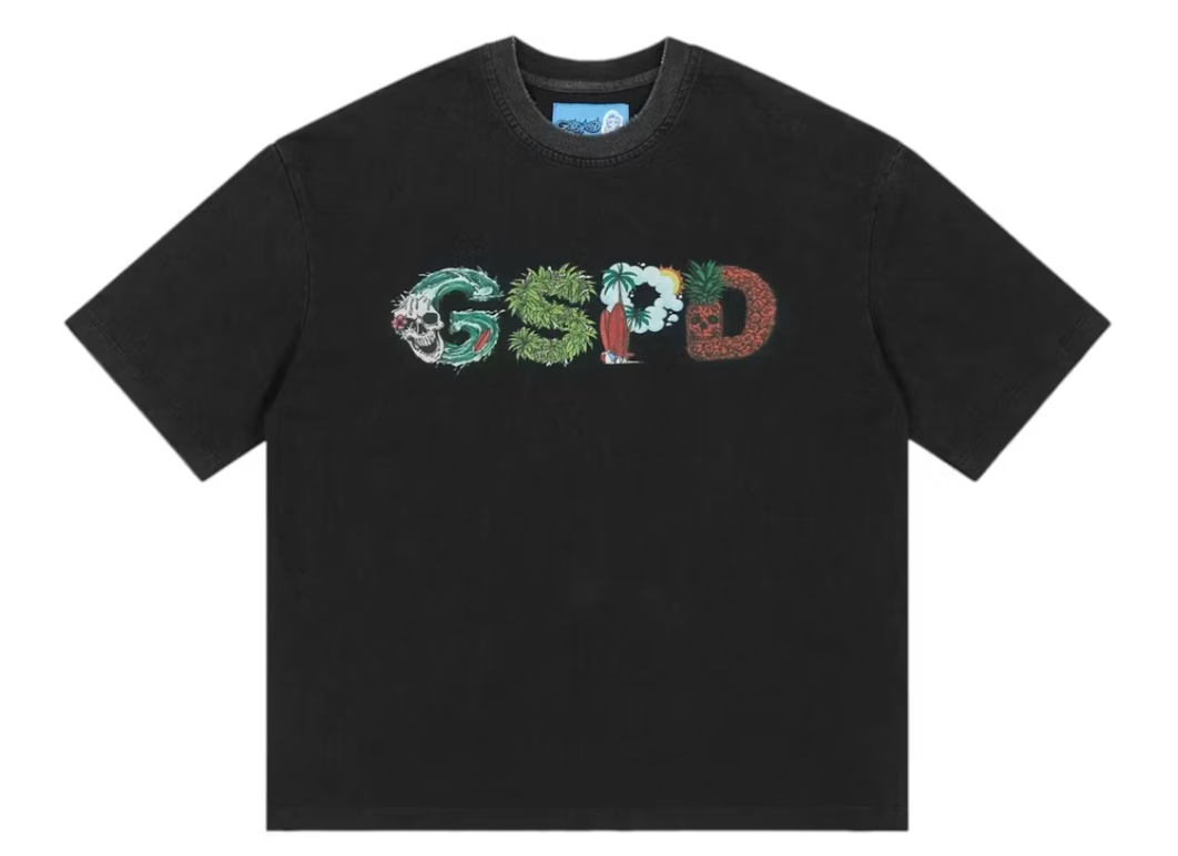 Godspeed "Surf's Up" Tee Shirt (Black)