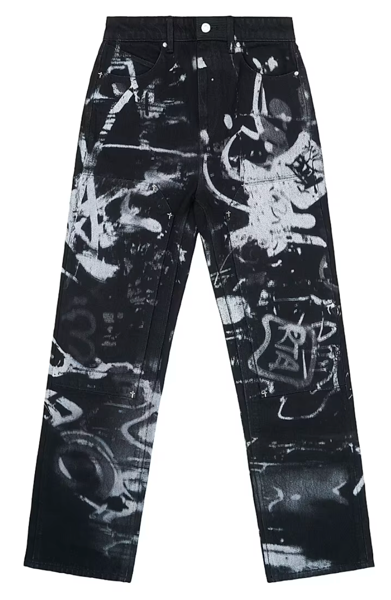 RTA Lost Frequencies Ricardo Graffiti Slim Jean Black/Grey
