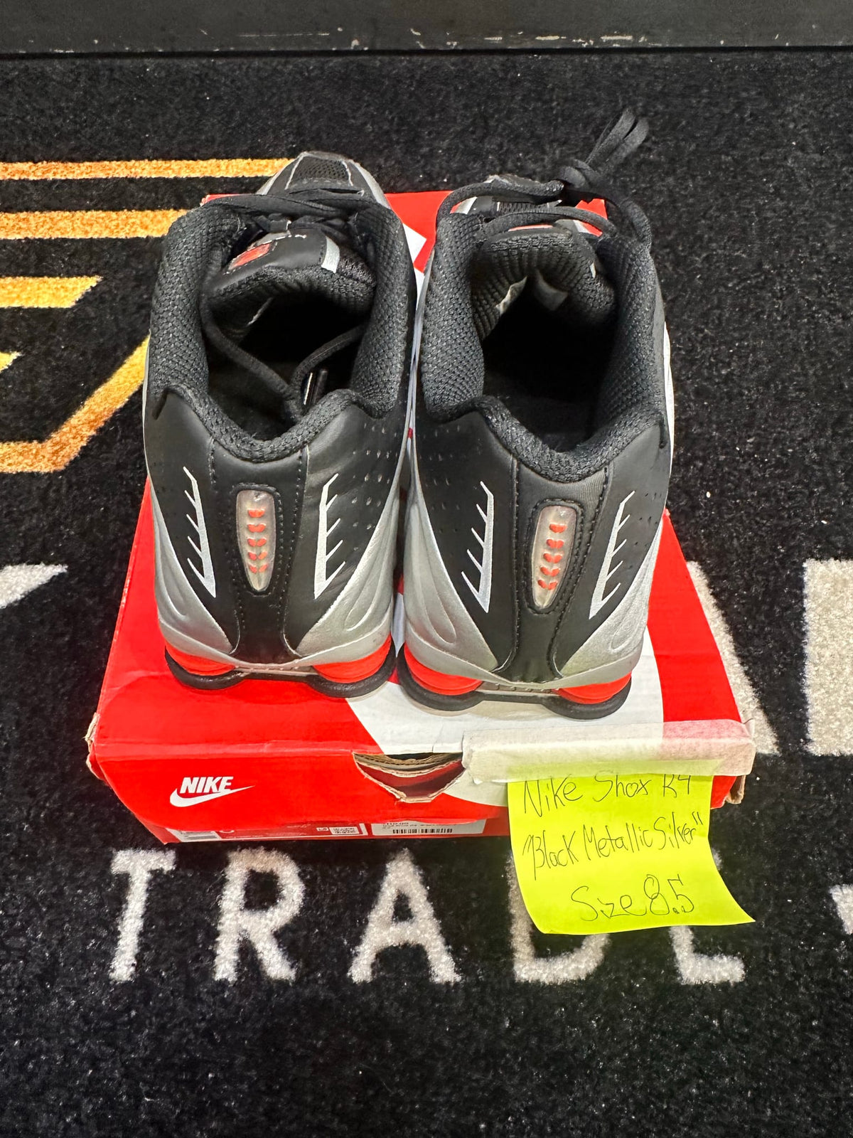 Nike Shox R4 Black Metallic Silver